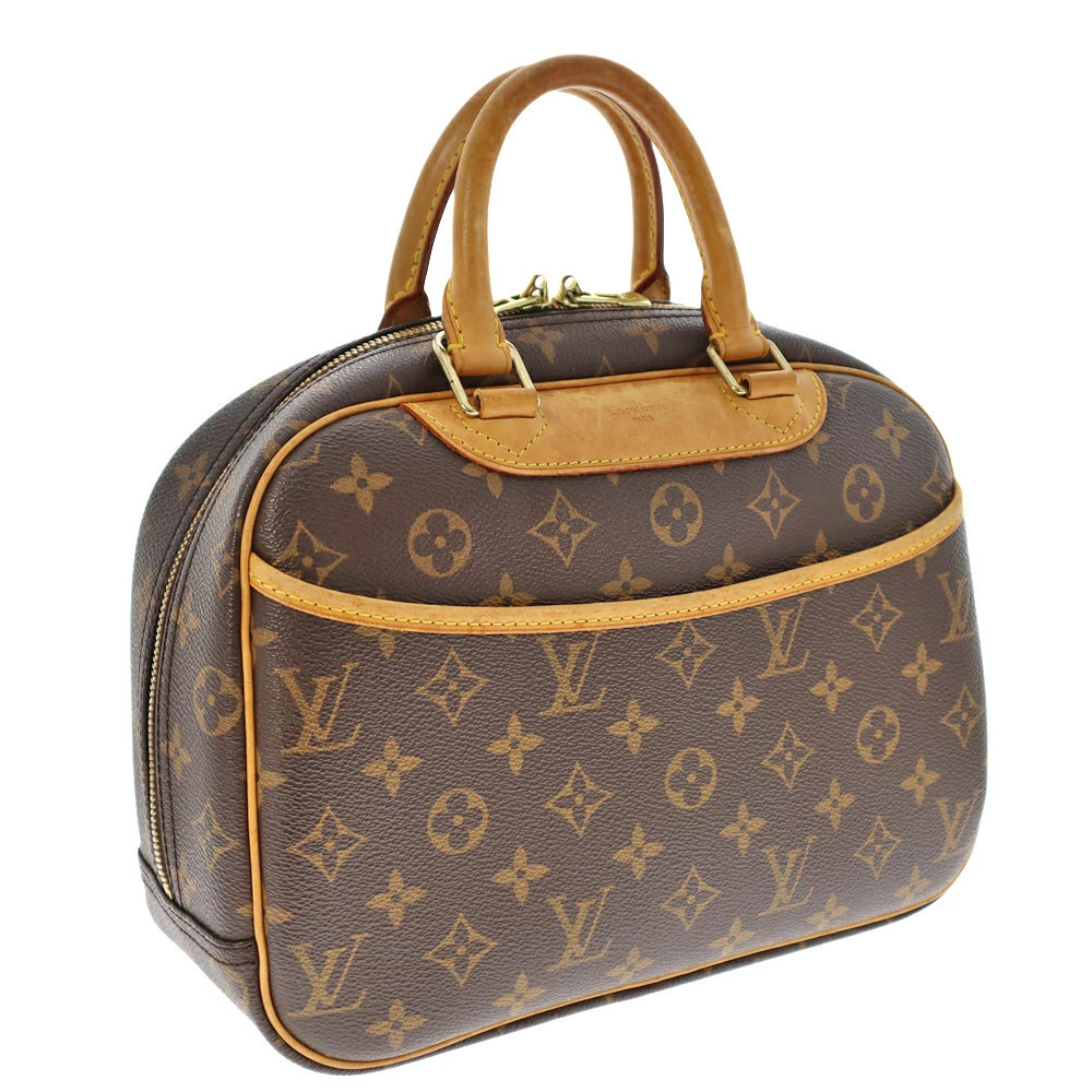 LOUIS VUITTON Trouville Handbag Monogram Canvas LV Brown